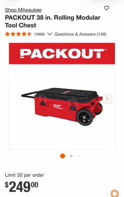 New Milwaukee PACKOUT 38 in. Rolling Modular Tool Chest