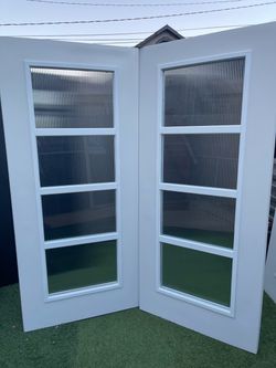 New slabs doors stel  size w36 h79 universal left or right $425 each 2 pices