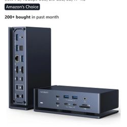 iVANKY FusionDock Max 1 Dual Thunderbolt 4 Chips, 20-in-1 Quad 6K@60Hz Monitor MacBook Air Docking Station, 40Gbps Dock for MacM1/M2/M3/M4 Pro/Max