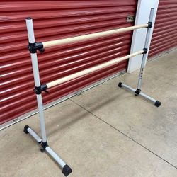 Prodigy Series: ASH Wood Double Bar Freestanding Ballet Barre