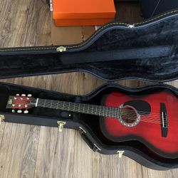 Rogue Starter Acoustic Guitar And Case for Sale in Alta Loma CA