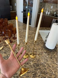 Porta velas y copas para eventos