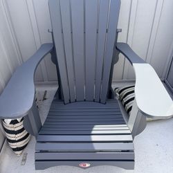 Premium Polywood Adirondack chairs In Grey 