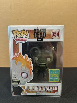 The Walking Dead Burning Walker 2016 Summer Convention Exclusive Funko Pop