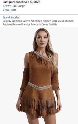 Native American Indian Woman’s Costume