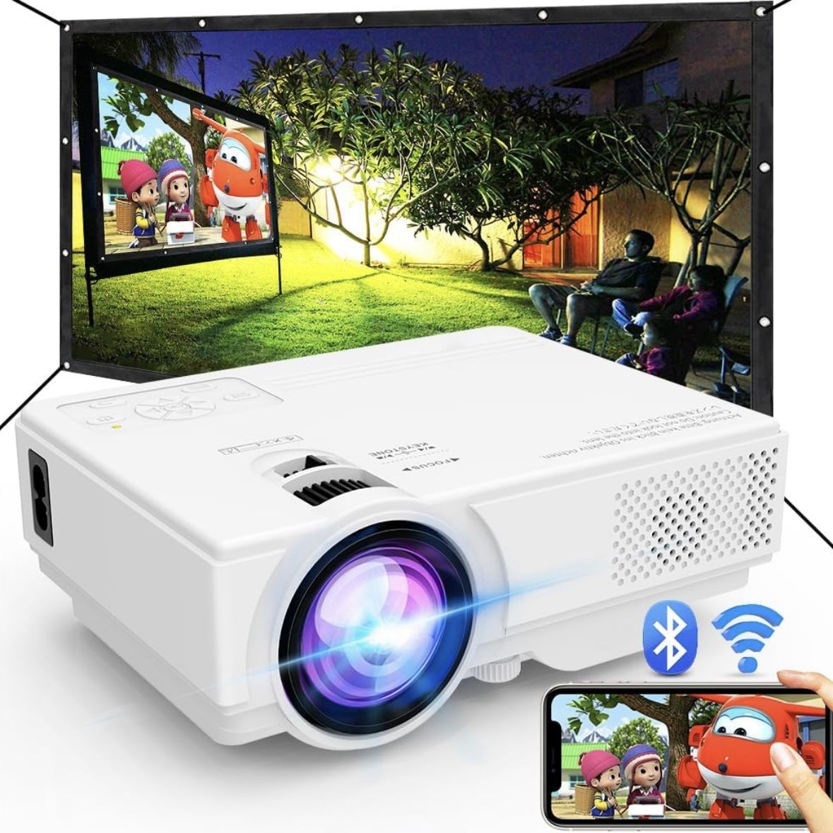 Projector with WiFi and Bluetooth