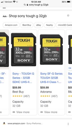 Sony SF-G32T Memory Card