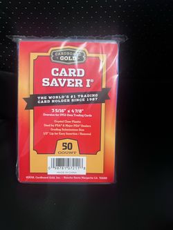 Cardboard Gold Card Saver I 50 Count