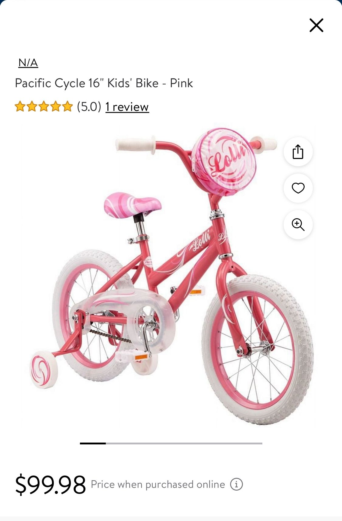 Pacific Girls Bike Pink Color 