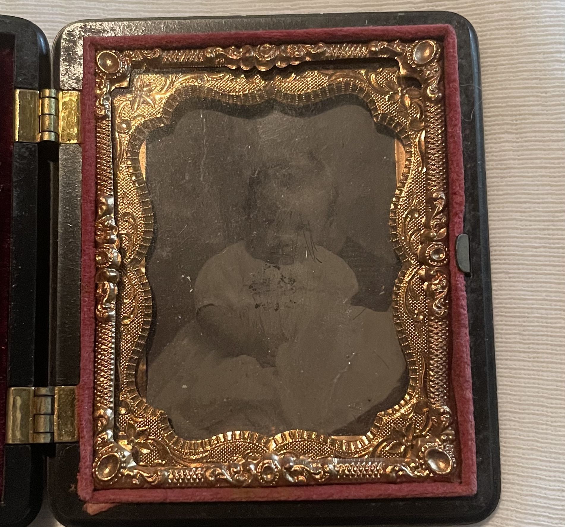 Antique Gutta Percha Photo Case