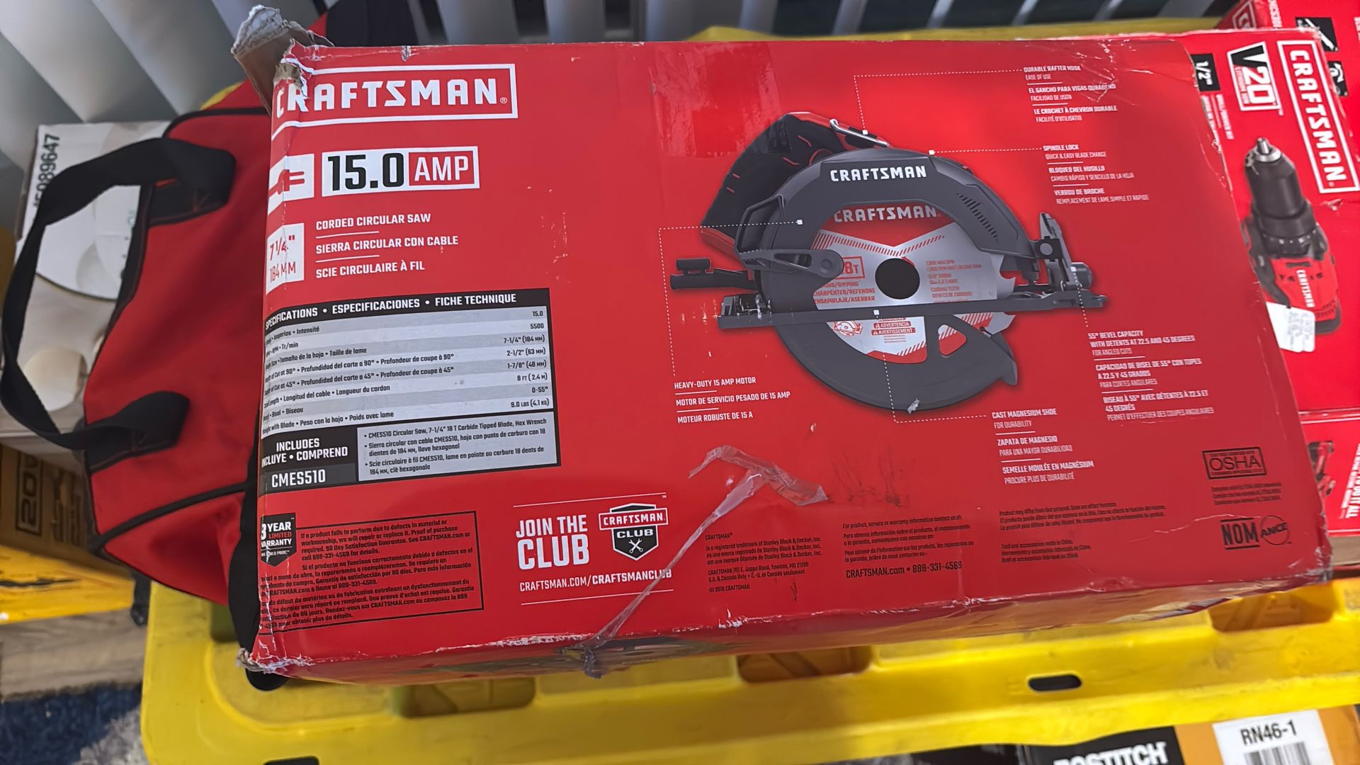 Craftsman 15.0 Amp 7 1/4” Corded Circular Saw