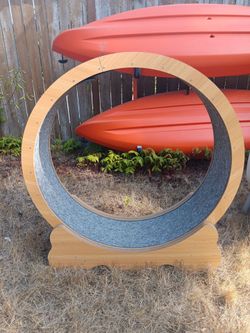 Large Wooden Cat Exercise Wheel. Make an offer, Cash talks!!