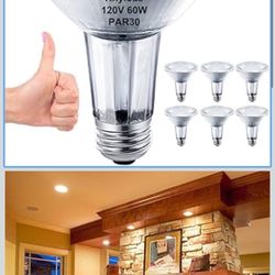 Par30 Halogen, Lightbulbs. 6 Pack