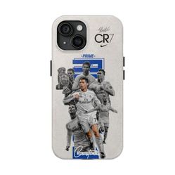 Soccer Phone Case, Cristiano Ronaldo, Real Madrid Tough Phone Cover, Sports Fan Gift, Protective Phone Shell, Football Player Accessory
