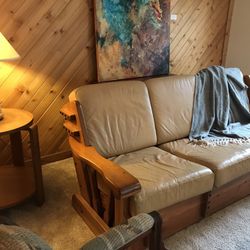 Handcrafted Couch, Coffee Table, Chair, & Ottoman