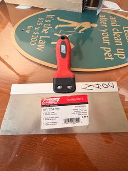 Taping knife 10”/254mm stainless steel blade