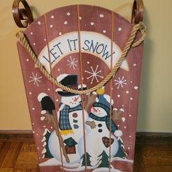 Decorative Wooden Sled 