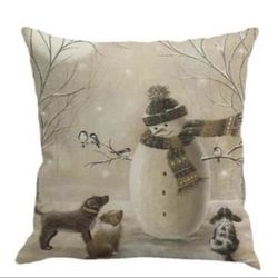 Christmas Pillow Covers Linen New