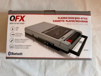 QFX RETRO-40 Cassette Player/Recorder with Bluetooth