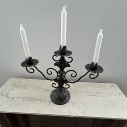 SOUTHERN LIVING IRON CANDELABRA CANDLE HOLDER