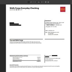 Bank Statement 
