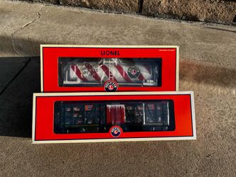 LIONEL Candy Cane Tank Car OR Christmas Toys Stock Car BRAND NEW IN BOX Never Used!! $60. for both