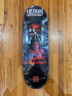 Heroin Skateboards Nightmare On Egg Street 9.875” Deck