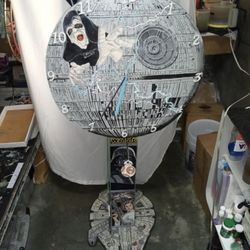 Handcrafted Star Wars Clock 