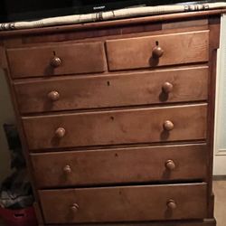 1800’s Antique High Boy From England, Hand Made Nails