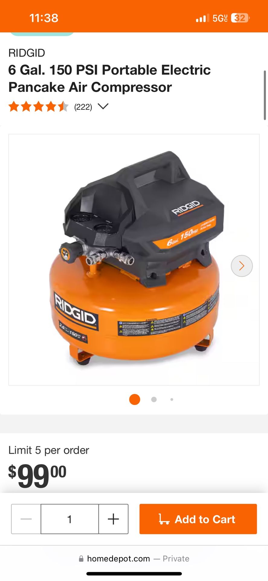 Ridgid Compressor