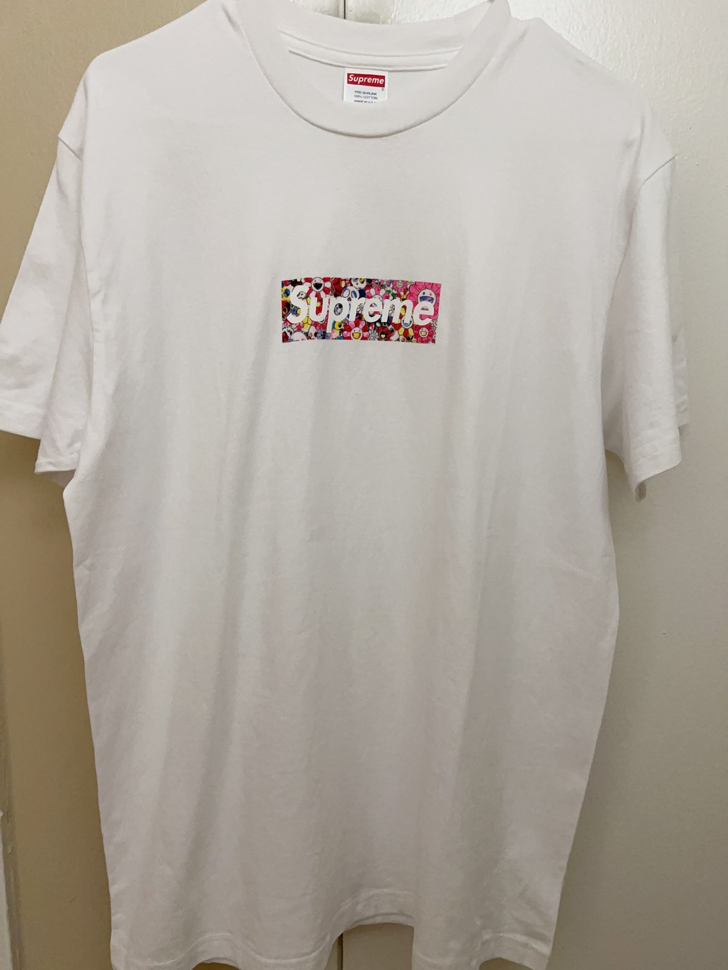 🔥 Supreme X Takashi Murakami COVID 19 Relief fund Box Logo T Shirt M