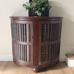 Console Book Storage Table