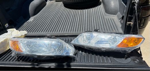 06-11 Honda Civic Sedan Chrome Amber Reflector Headlights