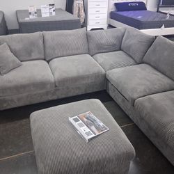 4pcs Sectional Sofa w/ottoman