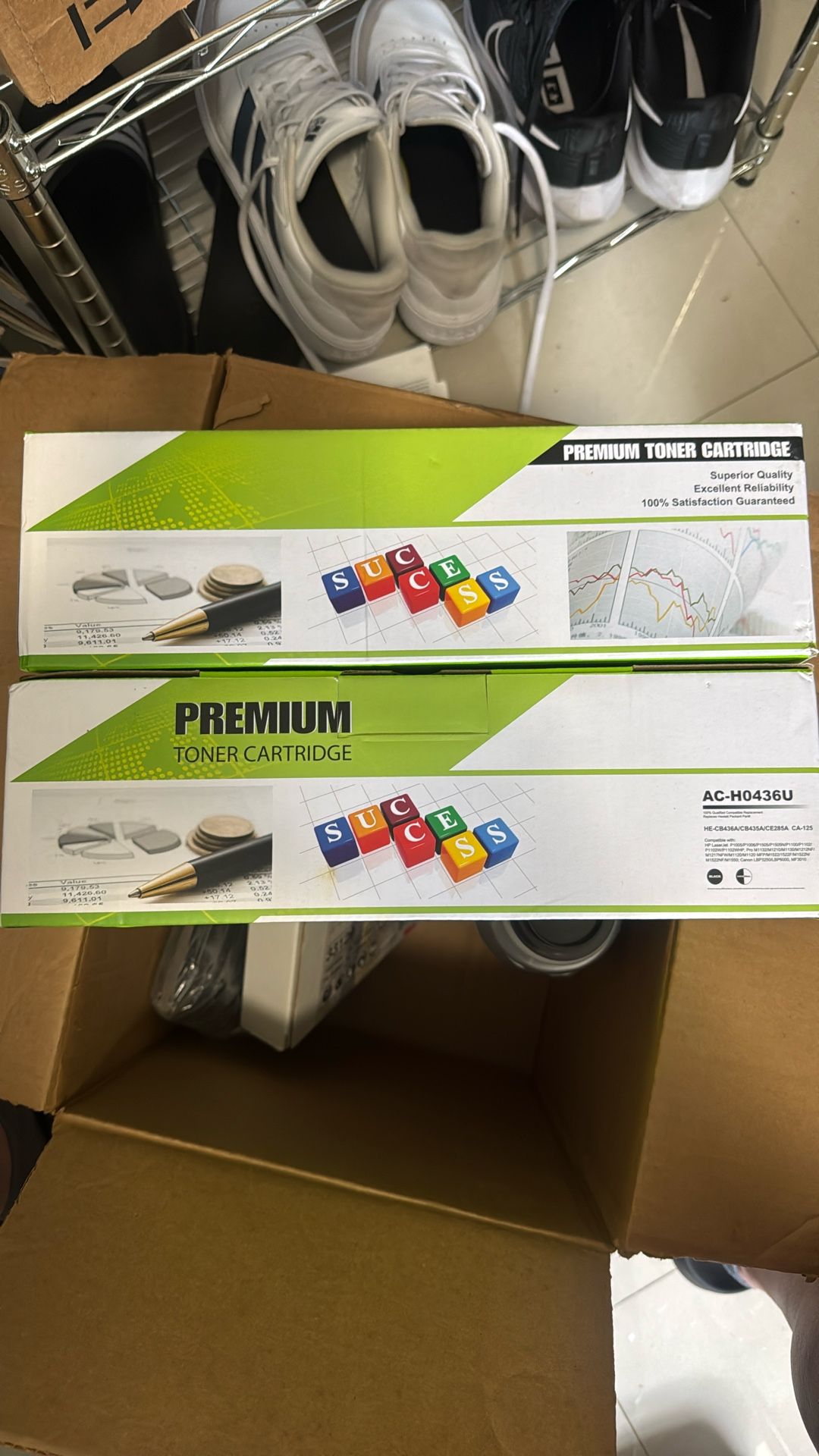 2 Toner Compatible With HP 36A, 35A, 85A
