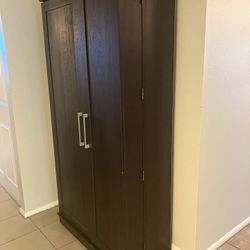 Dark Brown Storage Cabinet/Pantry