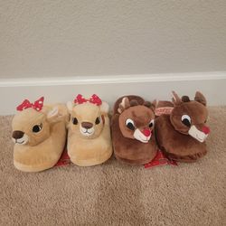 RUDOLPH THE RED NOSED REINDEER AND CLARICE SLIPPRS