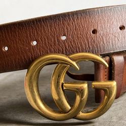 GUCCI Women’s Marmont Brown Belt - Authentic