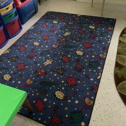 Kids Animal Classroom Rug – Rectangle
