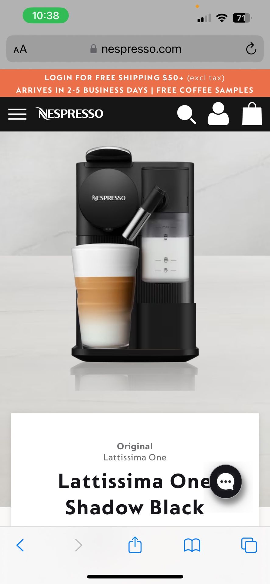 NESPRESSO Coffee Machine