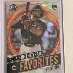 Joey Bart 2021 Bowman Rookie of the Year Favorites RRY-JB Giants