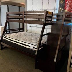 Twin Over Full Bunk Bed 