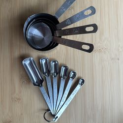 Stainless Steel Measuring Cups and Spoons Set