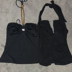 2 Fredericks Of Hollywood Halter Tops, Size M