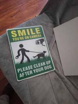 Dog Sign. New Set Of 2 $3.