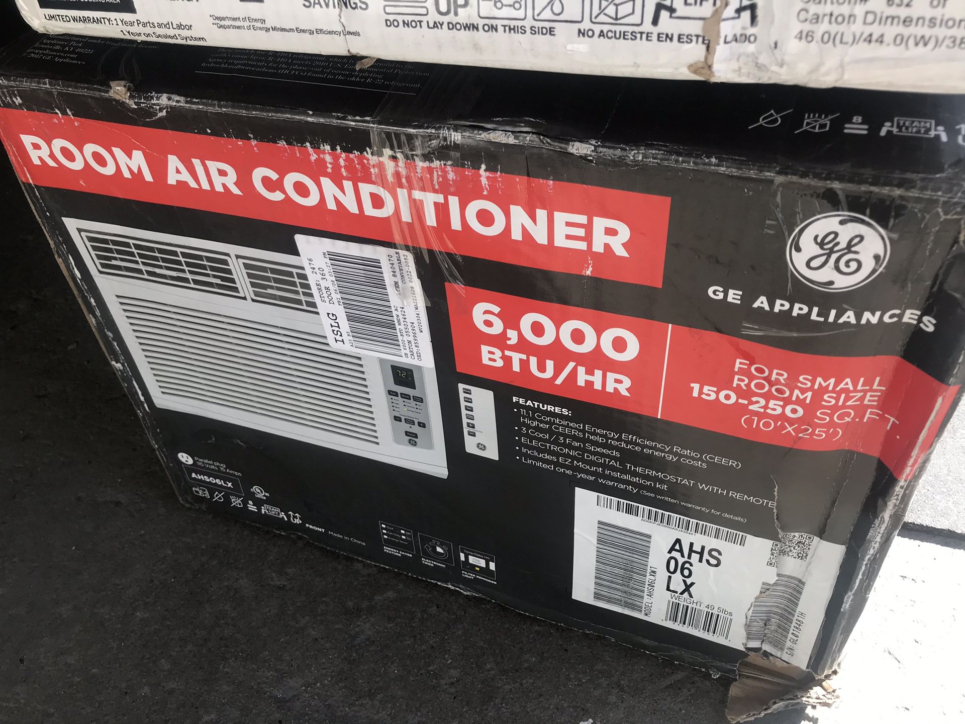 NEW IN BOX GE 6000 BTU air conditioner
