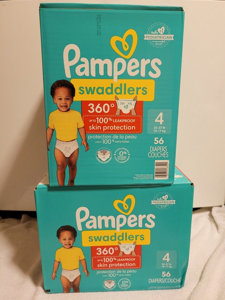 Pampers Swaddlers360 Pull On Diapers Size 4 40$