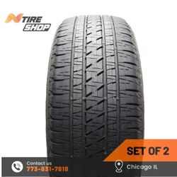 Set of 2 Used  8.5/32    255/55R20  107H  Bridgestone  Dueler H/L Alenza