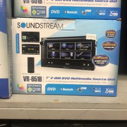 Soundstream Bluetooth Double Din Touch Screen Stereo 