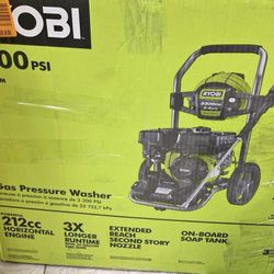 Ryobi 3300 Psi 2.4gpm Cold Water Gas Pressure Washer With 212cc Engine 